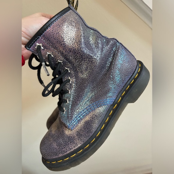 Martens iridescent with stars for girls and soles - Picture 5 of 11
